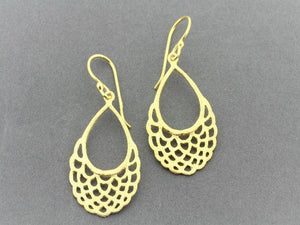 Bilum basket earring - 22 Kt g - Makers & Providers