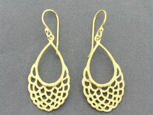 Bilum basket earring - 22 Kt g - Makers & Providers