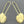 Load image into Gallery viewer, Long drop fan palm earring - 22 Kt gold over silver
