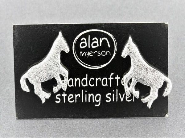 Horse stud - sterling silver