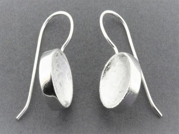 Skillet drop earring - sterling silver