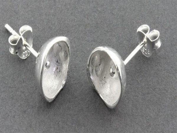 Silver buttercup stud - sterling silver - Makers & Providers