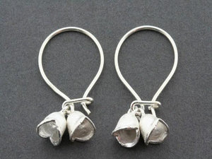 2 x bell pod hoop earring - Makers & Providers