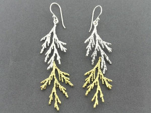 Lawson cypress earring - 22 Kt gold on silver - Makers & Providers