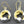 Load image into Gallery viewer, crown wreath drop earring - 22Kt gold on silver
