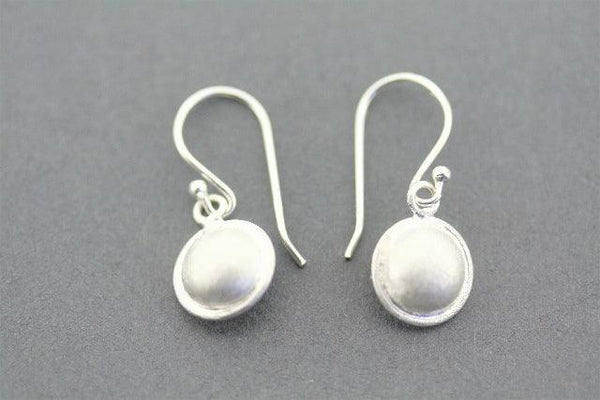 cup drop earring - sterling silver - Makers & Providers