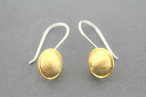 cup drop earring - 22 Kt gold - Makers & Providers