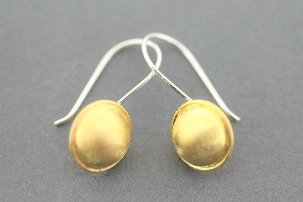 cup drop earring - 22 Kt gold - Makers & Providers