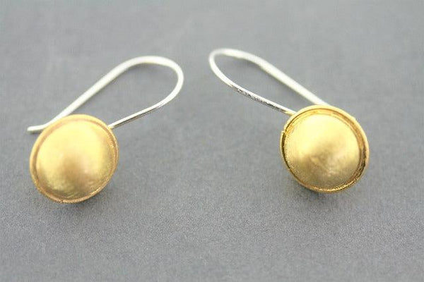 cup drop earring - 22 Kt gold - Makers & Providers