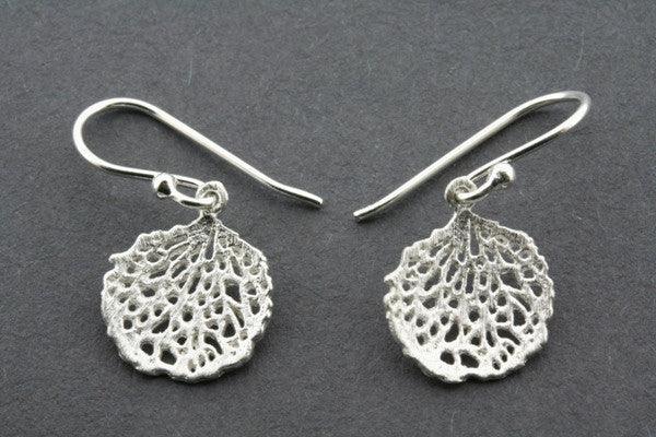 Mini lace concave disc earring - Makers & Providers