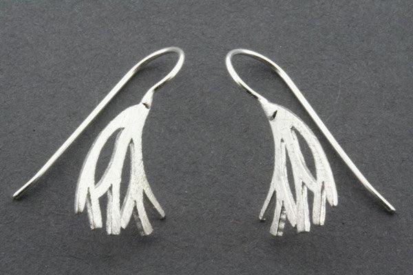 small curved lace coral earring - Makers & Providers