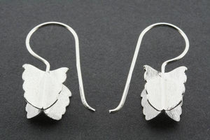 crinkle X earring - sterling silver - Makers & Providers