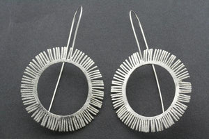 feathered circle earring - Makers & Providers