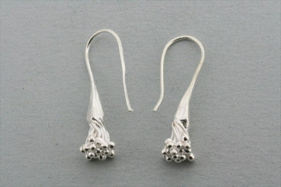 berry hook earring - pure silver