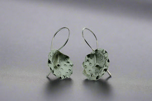 textured orchid hook earring - Makers & Providers