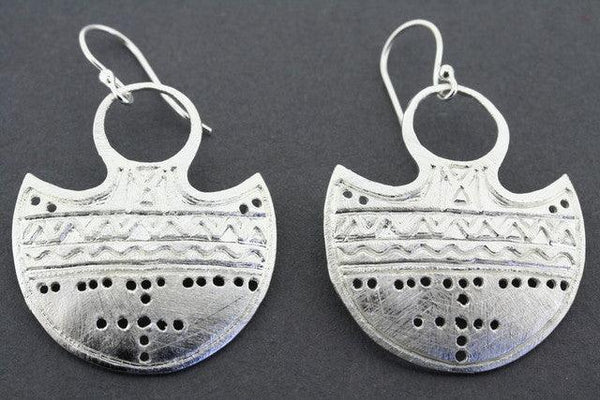 tribal shield earring - Makers & Providers