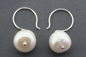 pearl hook earrings - large - Makers & Providers