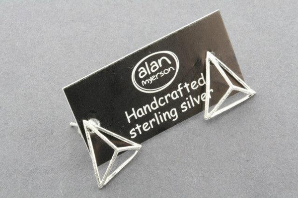 pyramid stud - sterling silver - Makers & Providers