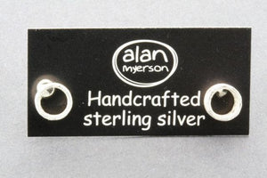 open cylinder stud - sterling silver - Makers & Providers