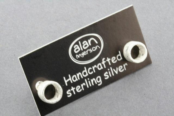 open cylinder stud - sterling silver - Makers & Providers