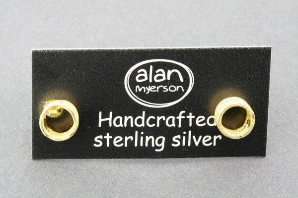 open cylinder stud - gold plated