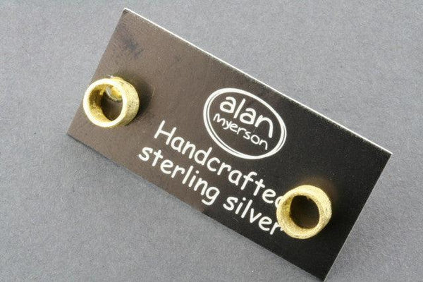 open cylinder stud - gold plated