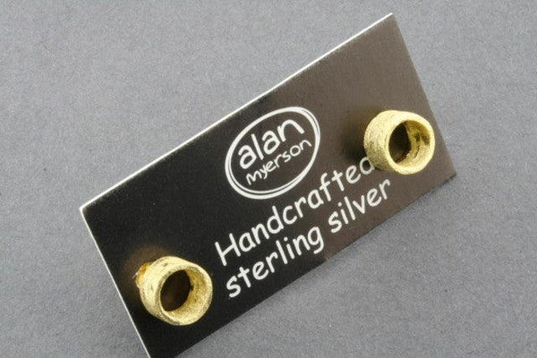 open cylinder stud - gold plated