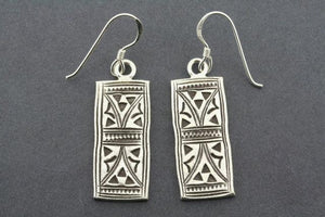 Berber drop earring - pure silver - Makers & Providers