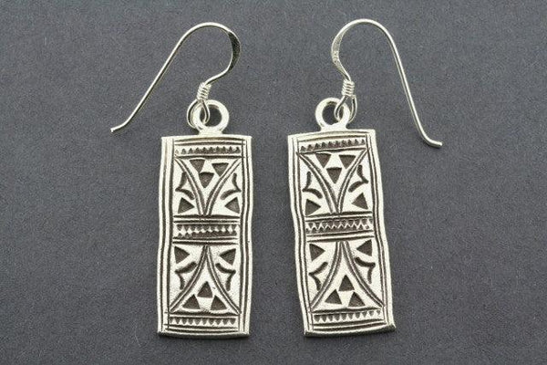 Berber drop earring - pure silver