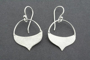 Teardrop hoop earrings - sterling silver - Makers & Providers