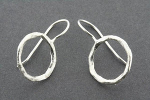 Circle earring - sterling silver - Makers & Providers