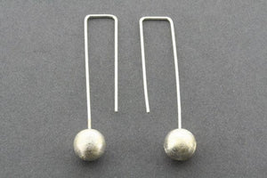 textured ball drop earring - Makers & Providers