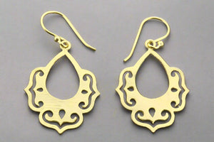 chandelier drop earring - gold plated - Makers & Providers