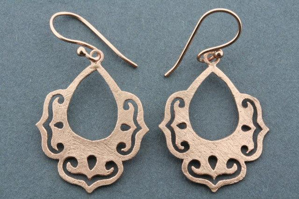 chandelier drop earring - rose gold plated - Makers & Providers