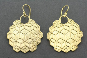 Bernice earring - gold plated - Makers & Providers