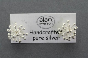 Agapanthus stud - pure silver - Makers & Providers