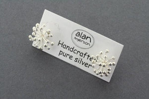 Agapanthus stud - pure silver - Makers & Providers