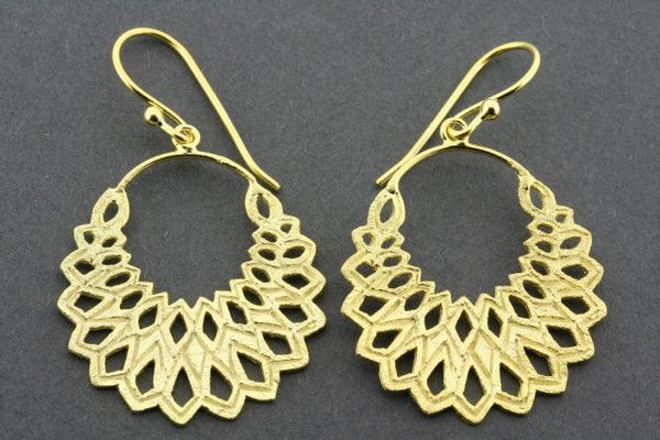 Warratah drop earring - gold plated - Makers & Providers