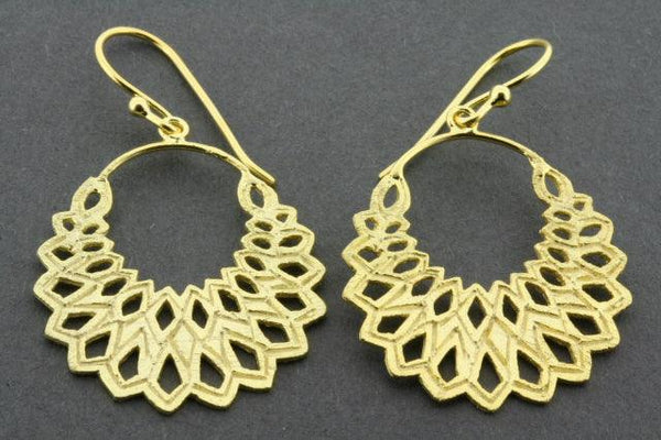 Warratah drop earring - gold plated - Makers & Providers