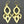 Load image into Gallery viewer, Hakea drop earring - gold plated - Makers &amp; Providers

