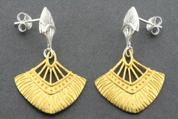 dandelion earring - gold plated - Makers & Providers