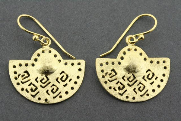 Maghreb sun earring - gold plated - Makers & Providers