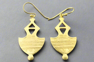Mali earring - gold plated - Makers & Providers