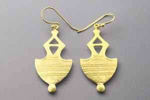 Mali earring - gold plated - Makers & Providers