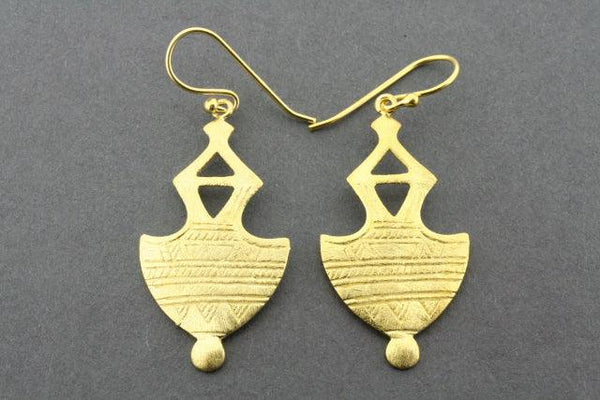 Mali earring - gold plated - Makers & Providers