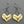 Load image into Gallery viewer, Touch-menot earring - gold plated &amp; oxidized - Makers &amp; Providers
