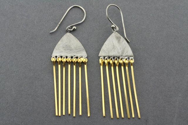 Medusoz earring - gold plated & oxidized - Makers & Providers
