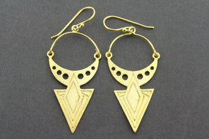 Lahia earrings - gold plated - Makers & Providers
