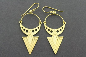 Lahia earrings - gold plated - Makers & Providers