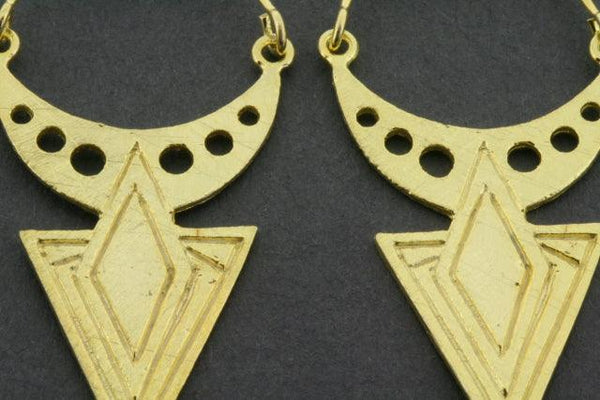 Lahia earrings - gold plated - Makers & Providers